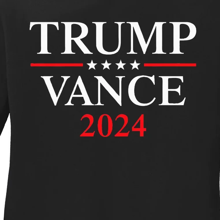 Trump Vance 2024 Ladies Long Sleeve Shirt