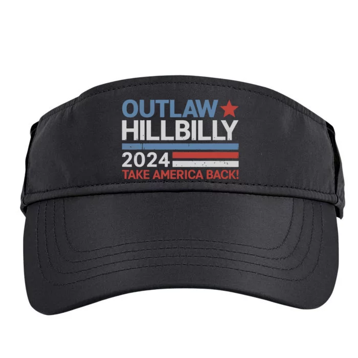 Trump Vance 2024 Donald Trump Jd Vance Outlaw Hillbilly Adult Drive Performance Visor