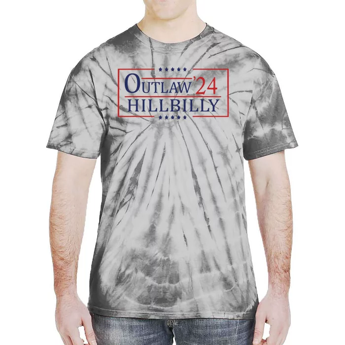 Trump Vance 24 Outlaw Hillbilly Us Flag Vintage Tie-Dye T-Shirt