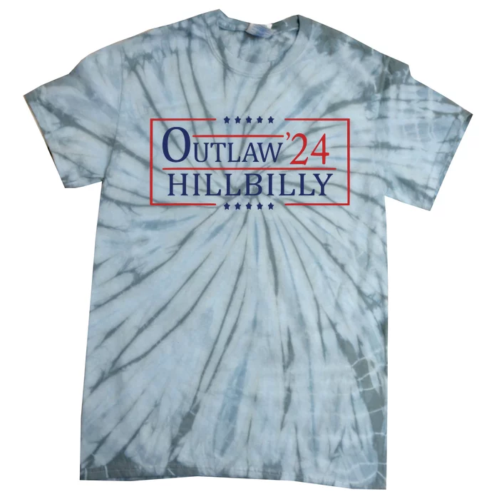 Trump Vance 24 Outlaw Hillbilly Us Flag Vintage Tie-Dye T-Shirt