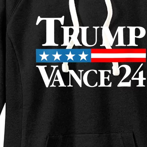 Trump Vance 2024 For President Vp Usa Election Patriotic Women's Fleece Hoodie