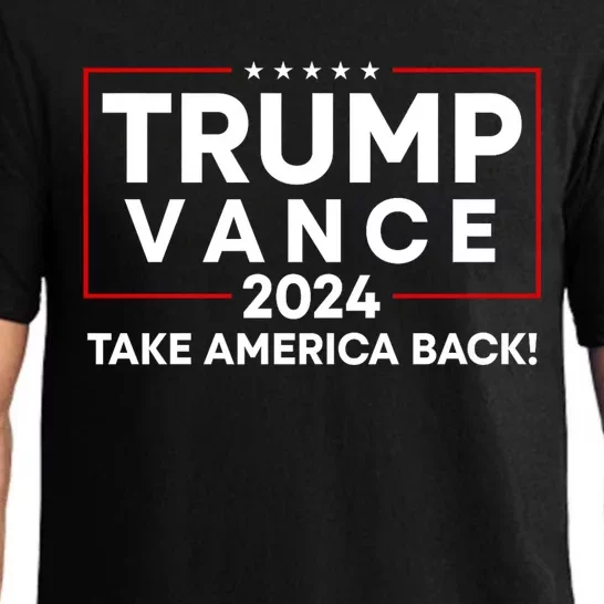 Trump Vance 2024 Take America Back Vice President Election Pajama Set