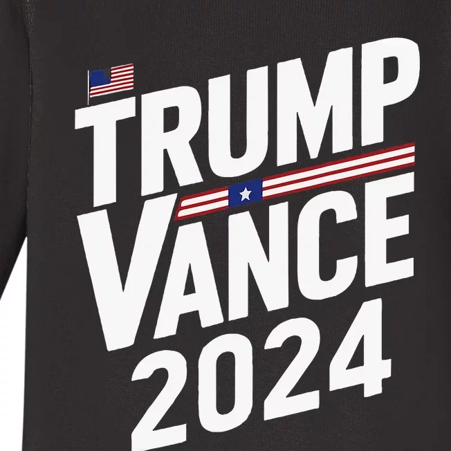 Trump Vance 2024 Election Donald Trump Jd Vance 2024 Baby Long Sleeve Bodysuit