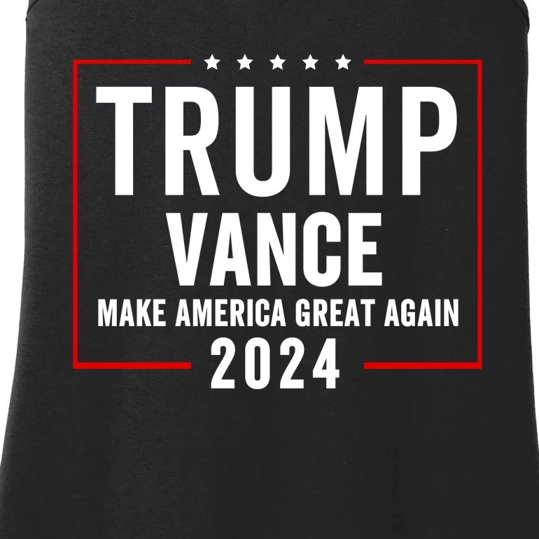 Trump Vance 2024 Election Donald Trump Jd Vance 2024 Ladies Essential Tank