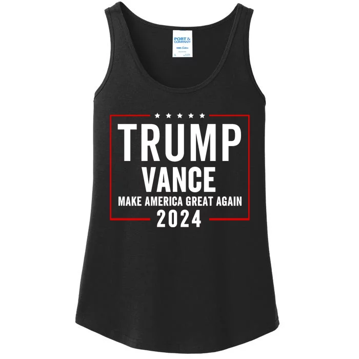 Trump Vance 2024 Election Donald Trump Jd Vance 2024 Ladies Essential Tank