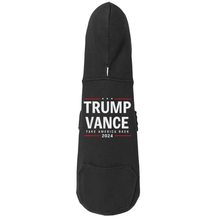 Trump Vance 2024 Vice President Bold Design Doggie 3-End Fleece Hoodie