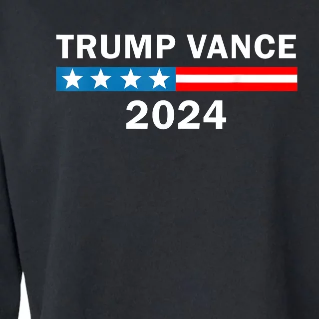 Trump Vance 2024 For President Vp Usa Republican Election Cropped Pullover Crew