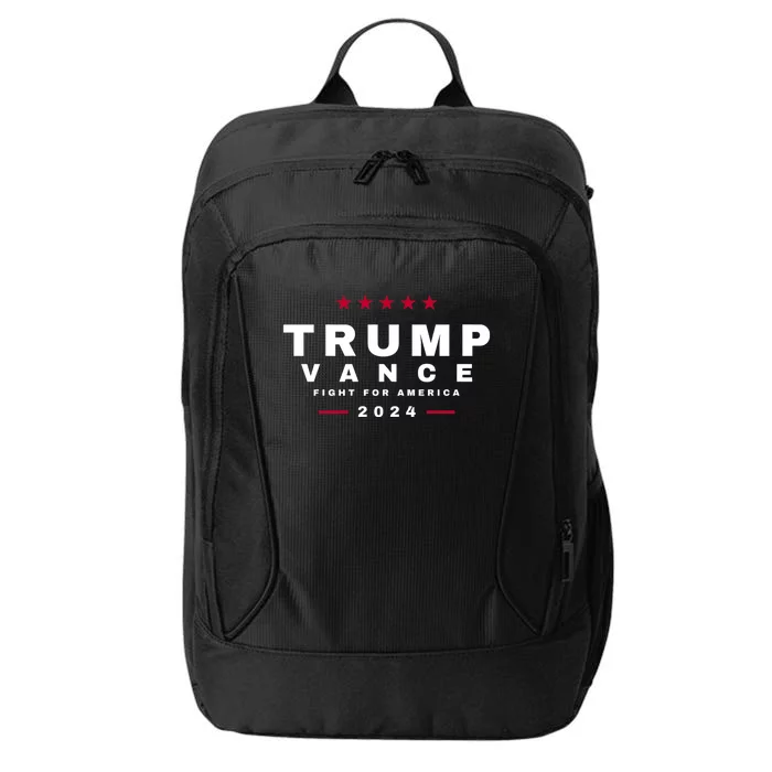 Trump Vance 2024 President Trump Jd Vance Vp Fight For America! Maga Usa City Backpack