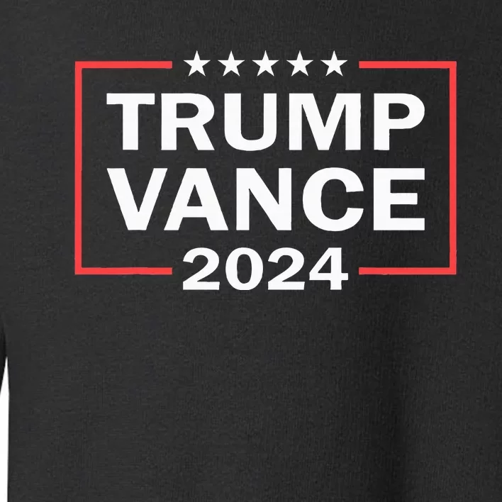 Trump Vance 2024 For President Vp Usa Election Patriotic Toddler Sweatshirt