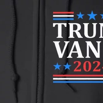 Trump Vance 2024 For President Vp Usa Election Patriotic Full Zip Hoodie