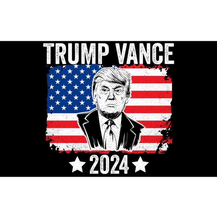 Trump Vance 2024 Retro Featuring Trump And Jd Vance Donald Trump 2024 Bumper Sticker