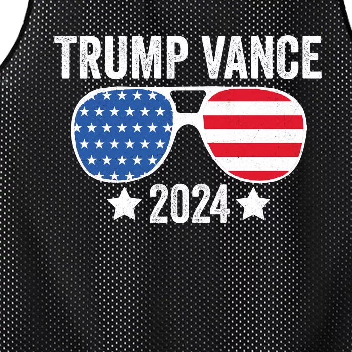 Trump Vance 2024 Retro Featuring Trump And Jd Vance Donald Trump 2024 Mesh Reversible Basketball Jersey Tank