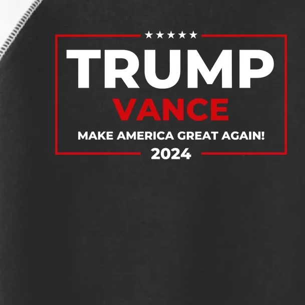 Trump Vance 2024 Make America Great Again Toddler Fine Jersey T-Shirt