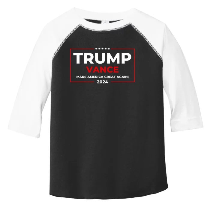 Trump Vance 2024 Make America Great Again Toddler Fine Jersey T-Shirt