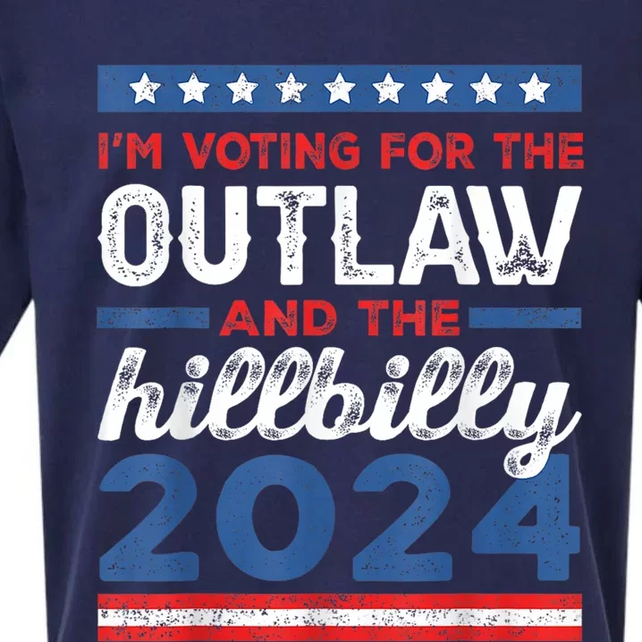 Trump Vance 2024 Donald Trump J.D. Vance Outlaw Hillbilly Sueded Cloud Jersey T-Shirt