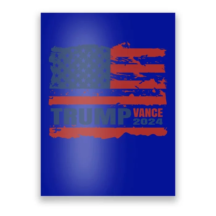 Trump Vance 2024 Presidential Campaign Us Flag Gift Poster