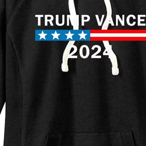 Trump Vance 2024 For President Vp Usa Republican Election Women's Fleece Hoodie