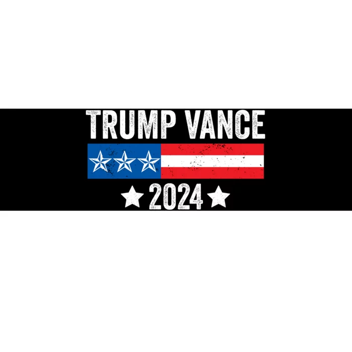 Trump Vance 2024 Retro Featuring Trump And Jd Vance Donald Trump 2024 Bumper Sticker