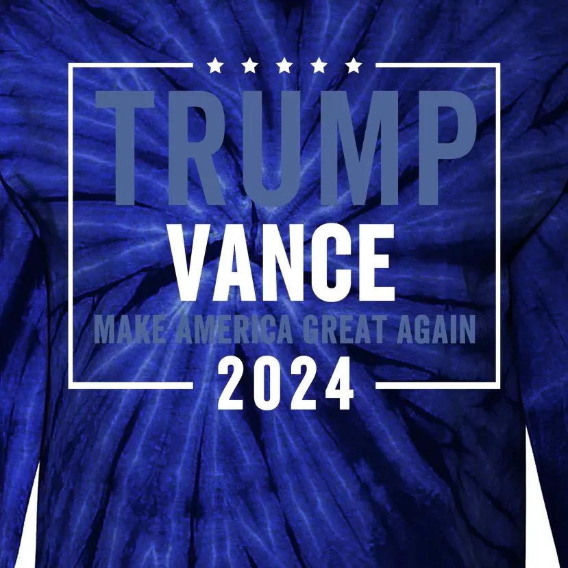 Trump Vance 2024 Election Donald Trump Jd Vance 2024 Tie-Dye Long Sleeve Shirt