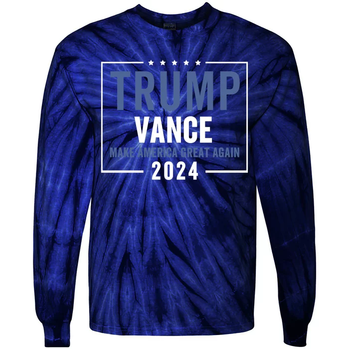 Trump Vance 2024 Election Donald Trump Jd Vance 2024 Tie-Dye Long Sleeve Shirt