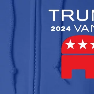 Trump Vance 2024 Presidential Election Gift Full Zip Hoodie