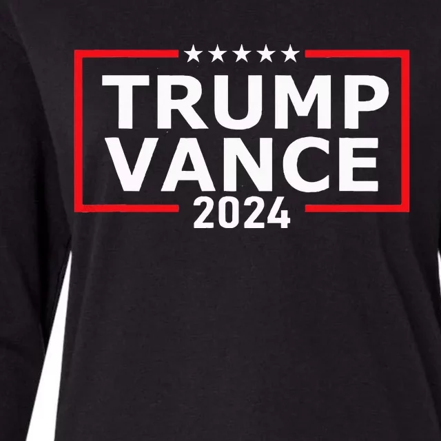 Trump Vance 2024 Election Campaign President Womens Cotton Relaxed Long Sleeve T-Shirt