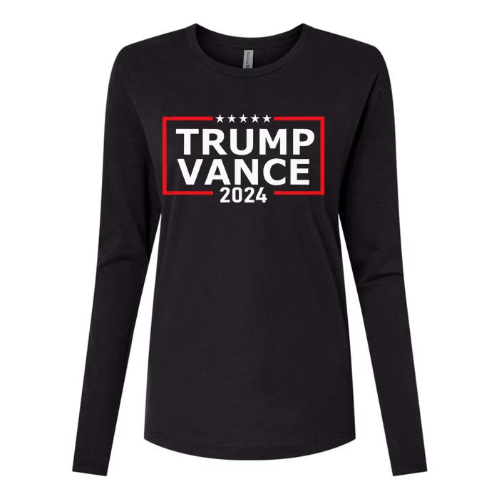 Trump Vance 2024 Election Campaign President Womens Cotton Relaxed Long Sleeve T-Shirt