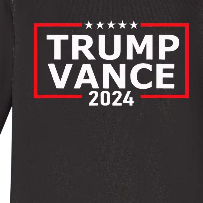 Trump Vance 2024 Election Campaign President Baby Long Sleeve Bodysuit