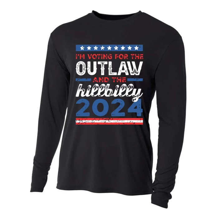 Trump Vance 2024 Donald Trump Jd Vance Outlaw Hillbilly Cooling Performance Long Sleeve Crew