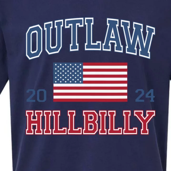 Trump Vance 2024 Donald Trump Jd Vance Outlaw Hillbilly Sueded Cloud Jersey T-Shirt