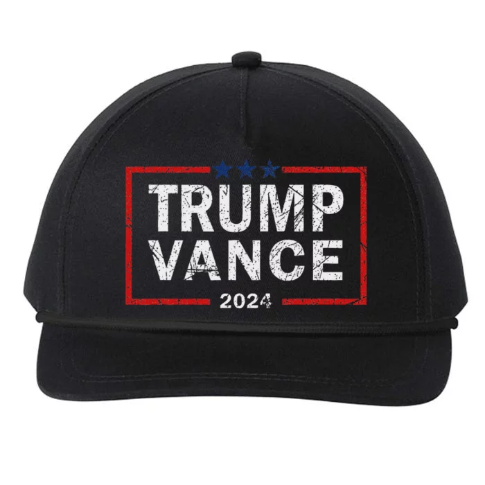 Trump Vance 2024 America Election Campaign Snapback Five-Panel Rope Hat