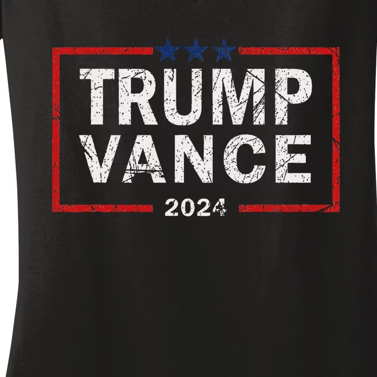 Trump Vance 2024 America Election Campaign Women's V-Neck T-Shirt