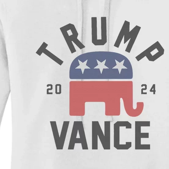 Trump Vance 2024 President Trump Supporter Women's Pullover Hoodie