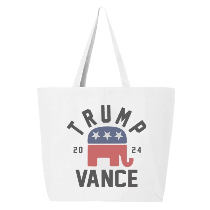 Trump Vance 2024 President Trump Supporter 25L Jumbo Tote