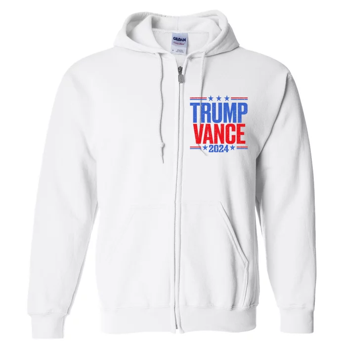 Trump Vance 2024 Election Im Voting For The Felon And The Hillbilly Full Zip Hoodie