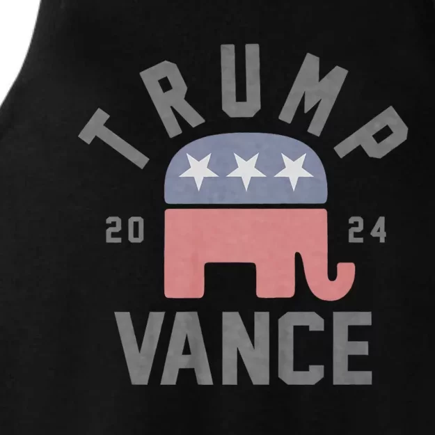 Trump Vance 2024 President Trump Supporter Re Election Ladies Tri-Blend Wicking Tank