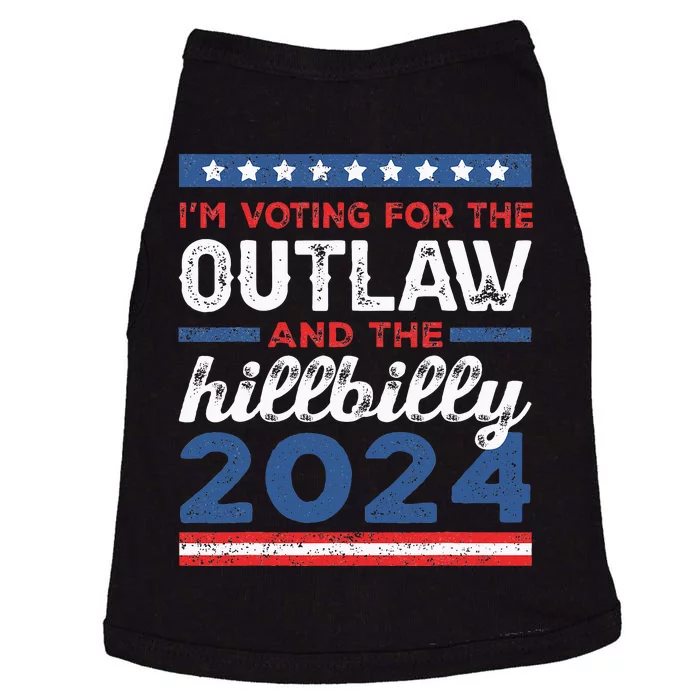 Trump Vance 2024 Outlaw Hillbilly Vintage Us Flag Doggie Tank