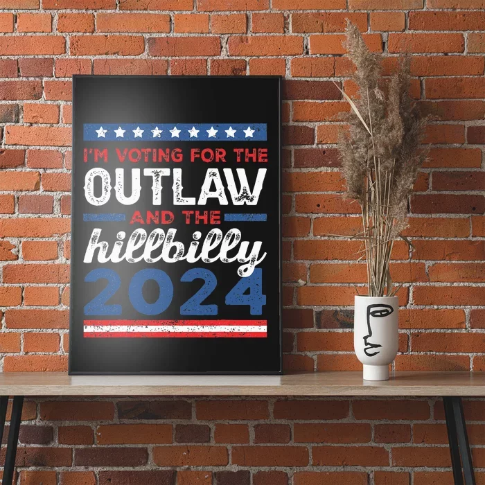 Trump Vance 2024 Outlaw Hillbilly Vintage Us Flag Poster