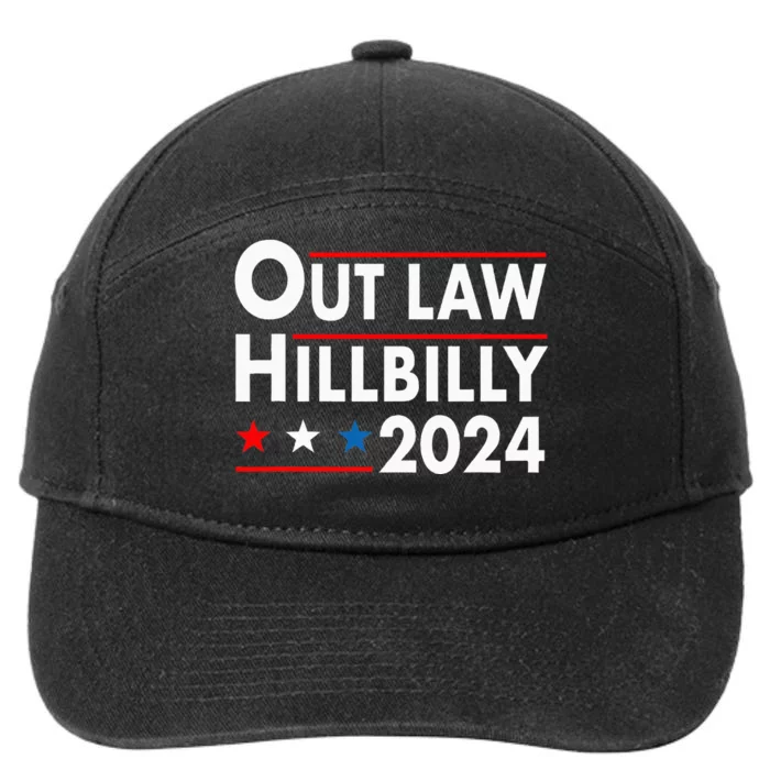 Trump Vance 2024 Outlaw Hillbilly 2024 7-Panel Snapback Hat