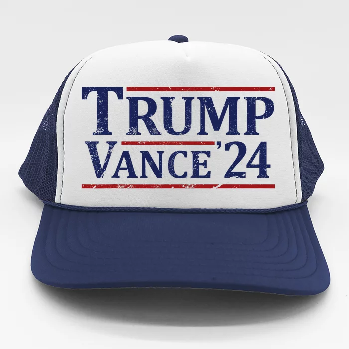 Trump Vance 24 Vintage 2024 Trucker Hat