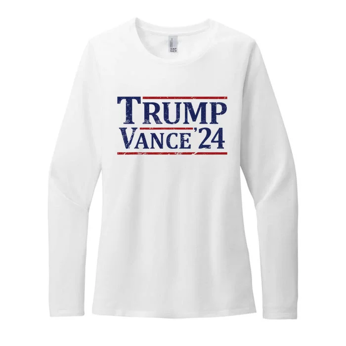 Trump Vance 24 Vintage 2024 Womens CVC Long Sleeve Shirt