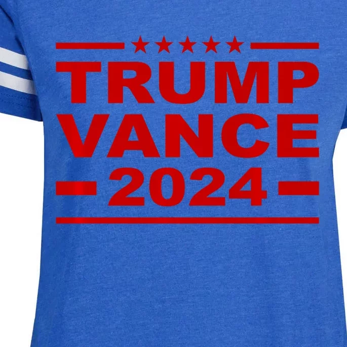 Trump Vance 2024 For President Vp Usa Election Patriotic Enza Ladies Jersey Football T-Shirt