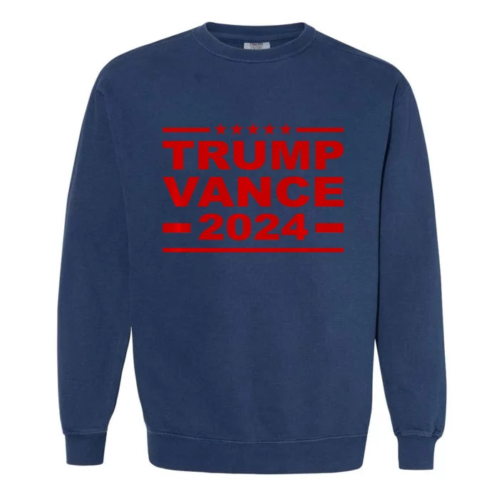 Trump Vance 2024 For President Vp Usa Election Patriotic Garment-Dyed Sweatshirt