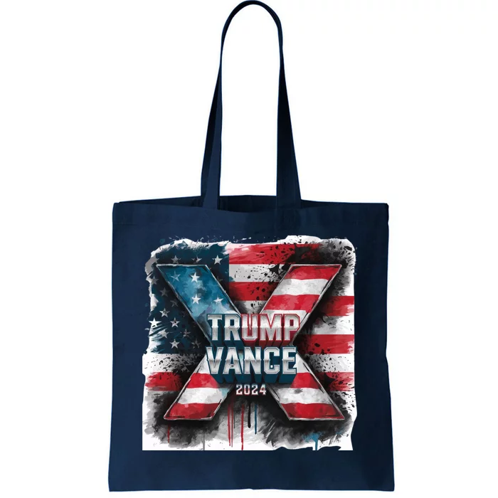 Trump Vance 2024 X Design Tote Bag