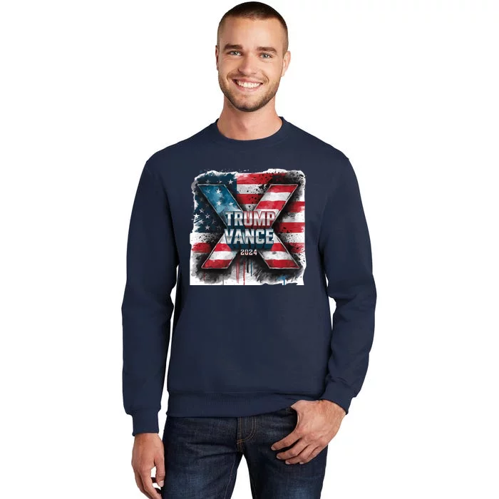 Trump Vance 2024 X Design Tall Sweatshirt