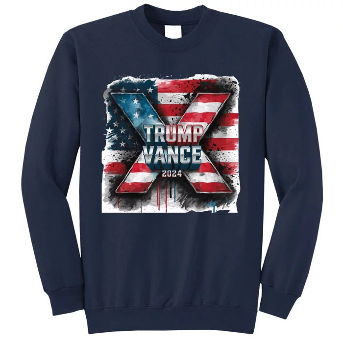 Trump Vance 2024 X Design Tall Sweatshirt