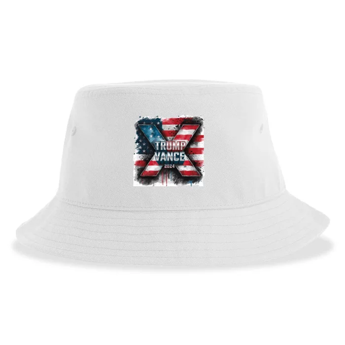 Trump Vance 2024 X Design Sustainable Bucket Hat