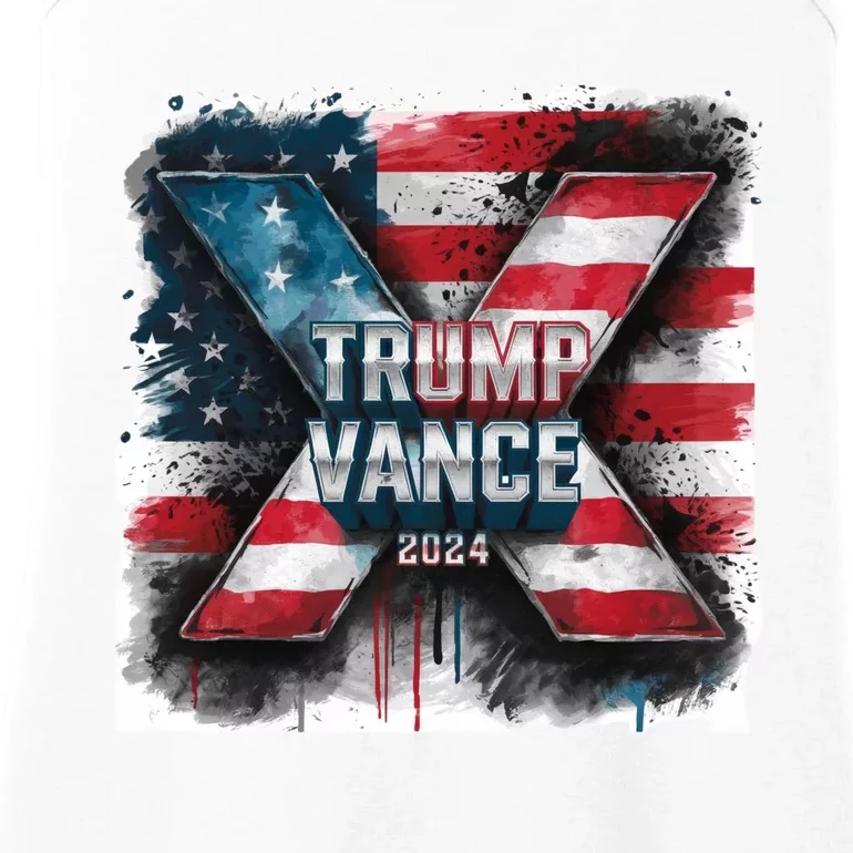 Trump Vance 2024 X Design Ladies Essential Tank