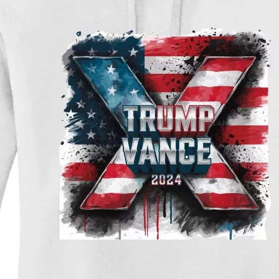 Trump Vance 2024 X Design Women's Pullover Hoodie