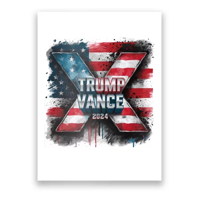 Trump Vance 2024 X Design Poster